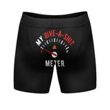 Mens My Give A Shit Meter Boxer Briefs Funny Sarcastic Saying Novelty Underwear Guys