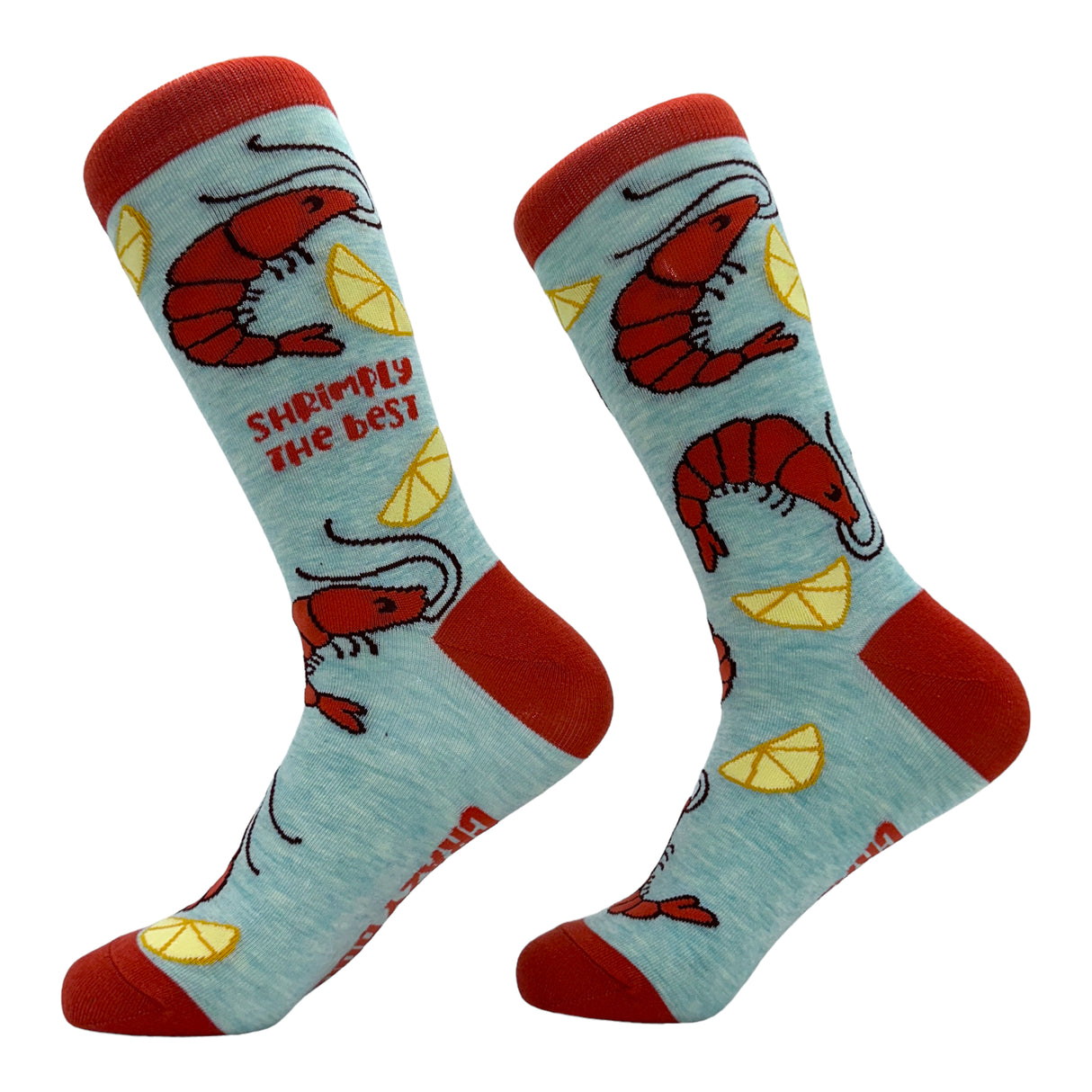 Women's Shrimply The Best Socks Funny Seafood Shrimp Lovers Joke Footwear