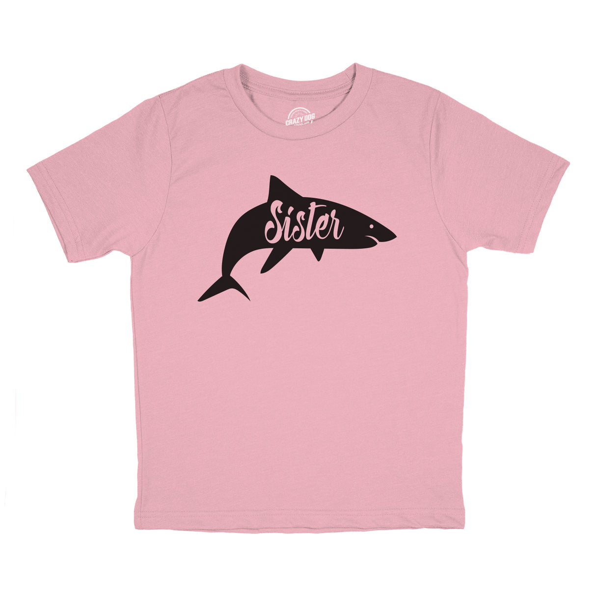 Youth Sister Shark Tshirt Funny Beach Summer Vacation Family Tee For Kids