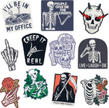 Skeleton Sticker Extra Large Stickers for Adults Funny Adhesives with Memes