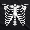 White Skeleton Rib Cage Men's Tshirt