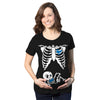 Maternity Halloween Shirts Funny Skeleton Baby Monster Eye Pumpkin Cute Pregnancy Tee