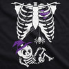 Maternity Witch Baby Bump Skeleton Cute Pregnancy Tshirt Halloween Night