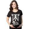 Maternity Skeleton Baby T Shirt Funny Cute Pregnancy Halloween Tee Announcement