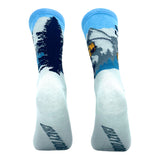 Men's Ski Ya Later Socks Funny Skiing Lodge Mountain Vacation Joke Footwear