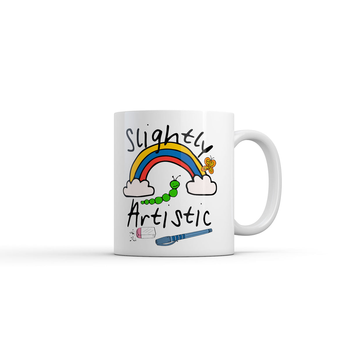 Slightly Artistic Mug Funny Sarcastic Art Graphic Novelty Coffee Cup-11oz