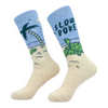 Men's Slow Poke Socks Funny Offensive Turtle Beach Sex Joke Footwear
