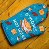 S'Mores Not Wars Oven Mitt Funny Summer Campfire Graphic Kitchen Glove