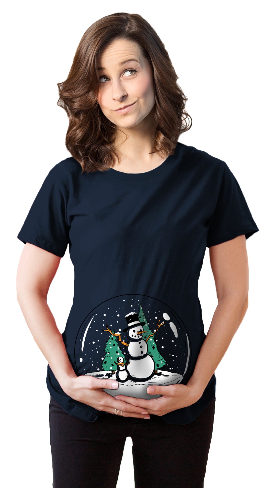 Maternity Bumps First Christmas Ornament New Baby T Shirt Pregnancy Tee For Mom