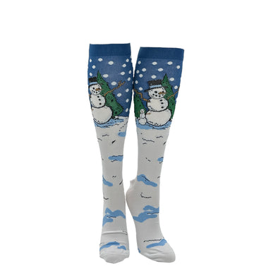 Unisex Snowman Funny Cute Christmas Compression Socks For Women And Men