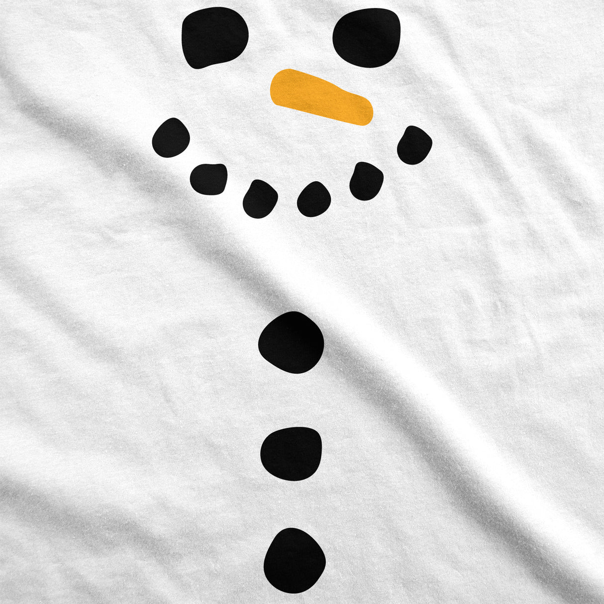 Maternity Snowman Buttons Funny Pregnancy Bump Tee Cute Christmas T shirt