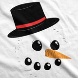 Maternity Snowman Face Announcement Pregnancy Funny Christmas Pregnancy T shirt