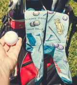 Men's Always Wash Your Balls Socks Funny Golf Lover Father's Day Sarcastic Novelty Footwear