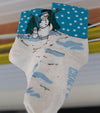 Women's Snowman Socks Cute Winter Weather Snow Holiday Christmas Party Festive Novelty Footwear