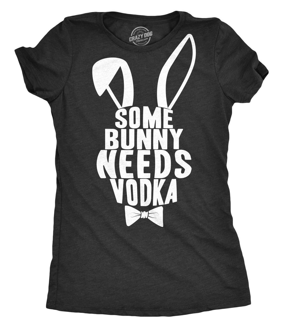 Womens Some Bunny Needs Vodka T Shirt Gift Funny Easter Drinking Tee For Guys