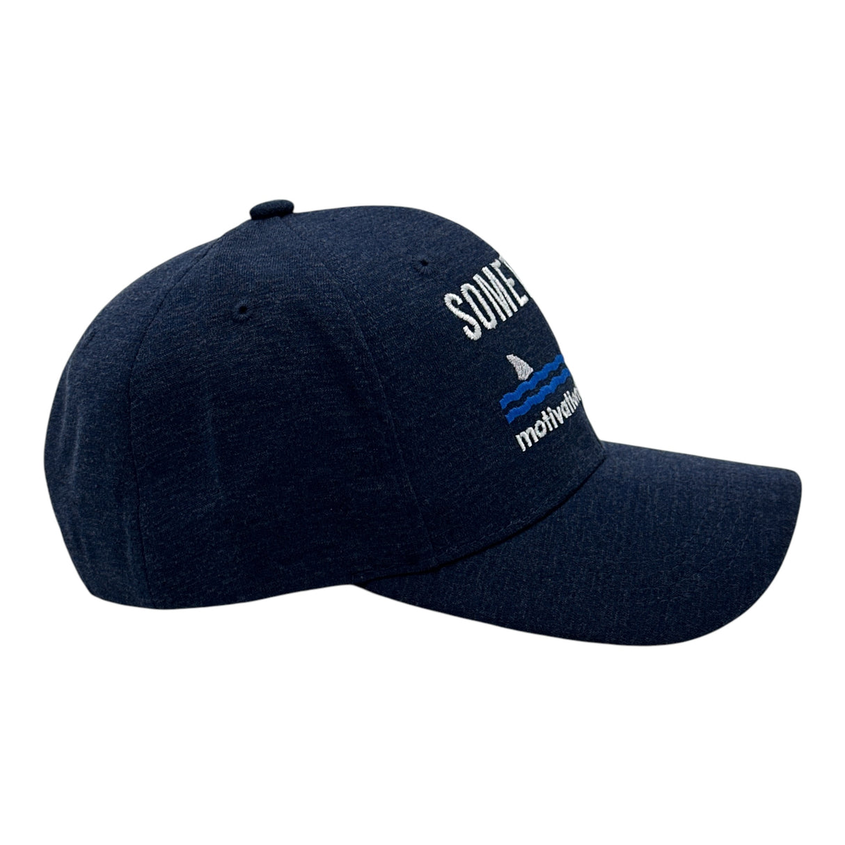 Sometimes Motivation Finds You Hat Funny Sarcastic Shark Graphic Novelty Cap