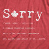 Sorry Definition Men's Tshirt