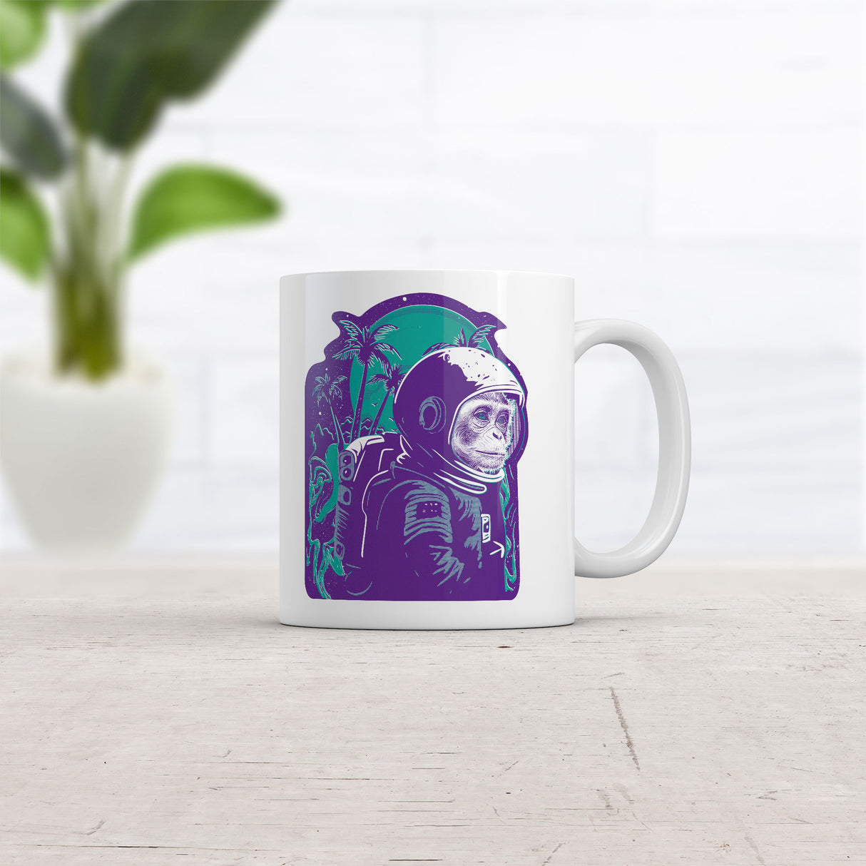 Space Monkey Mug Funny Astronaut Ape Graphic Coffee Cup-11oz