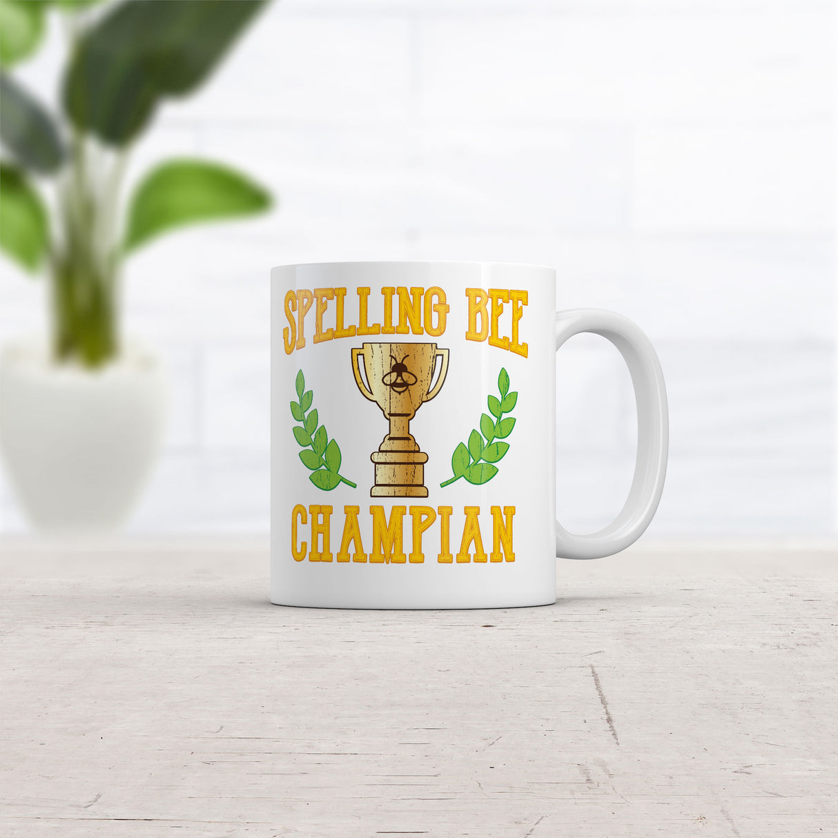 Spelling Bee Champian Mug Funny Sarcastic Novelty Coffee Cup-11oz