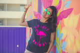 Womens Flamingo Spirit Animal T shirt Cool Funny Gift Cute Vintage Graphic Tee