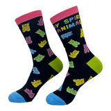 Women's My Spirit Animal Gummy Bear Socks Funny Cute Colorful Candy Footwear