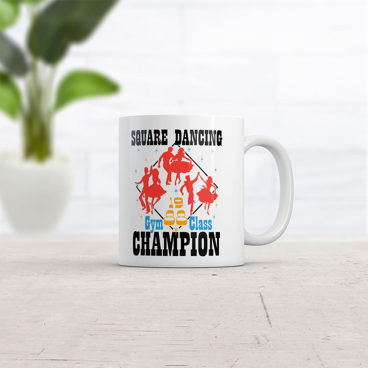 Square Dancing Champion Mug Funny Sarcastic Graphic Novelty Coffee Cup-11oz