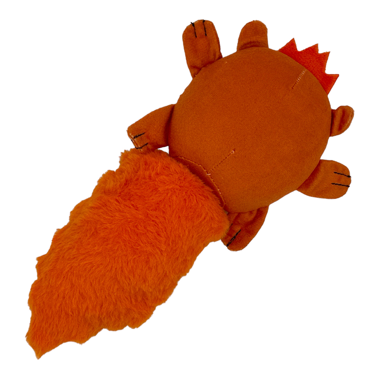 Squirrel Dog Toy Funny Cute Tiny Squirrel Stuffed Chew Toy With Reattachable Tail and Hidden Treat Compartments - Rip and Reveal Interactive Chew