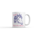 Stable Thats For Horses Mug Funny Sarcastic Unicorn Graphic Novelty Coffee Cup-11oz