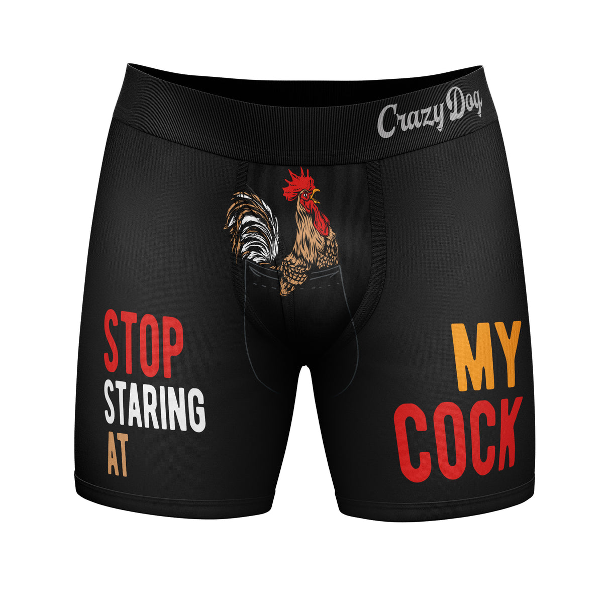 Mens Worlds Greatest Cock Boxer Briefs Funny Offensive Graphic Humorous Animal Underwear