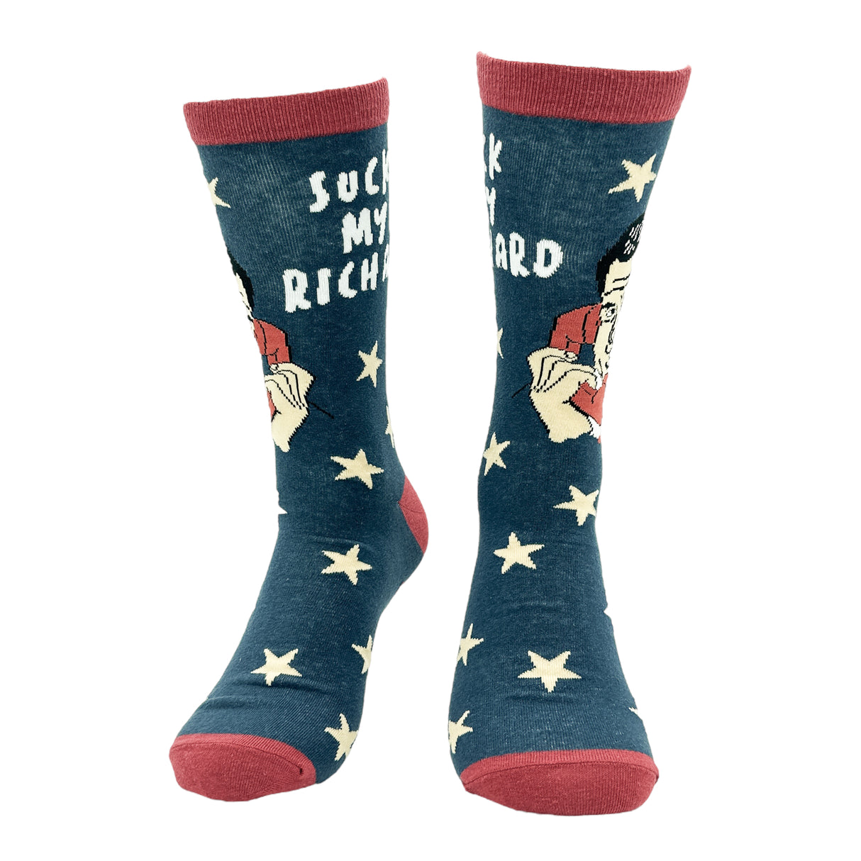 Men's Suck My Richard Socks Funny Offensive Nixon Sex Joke Footwear