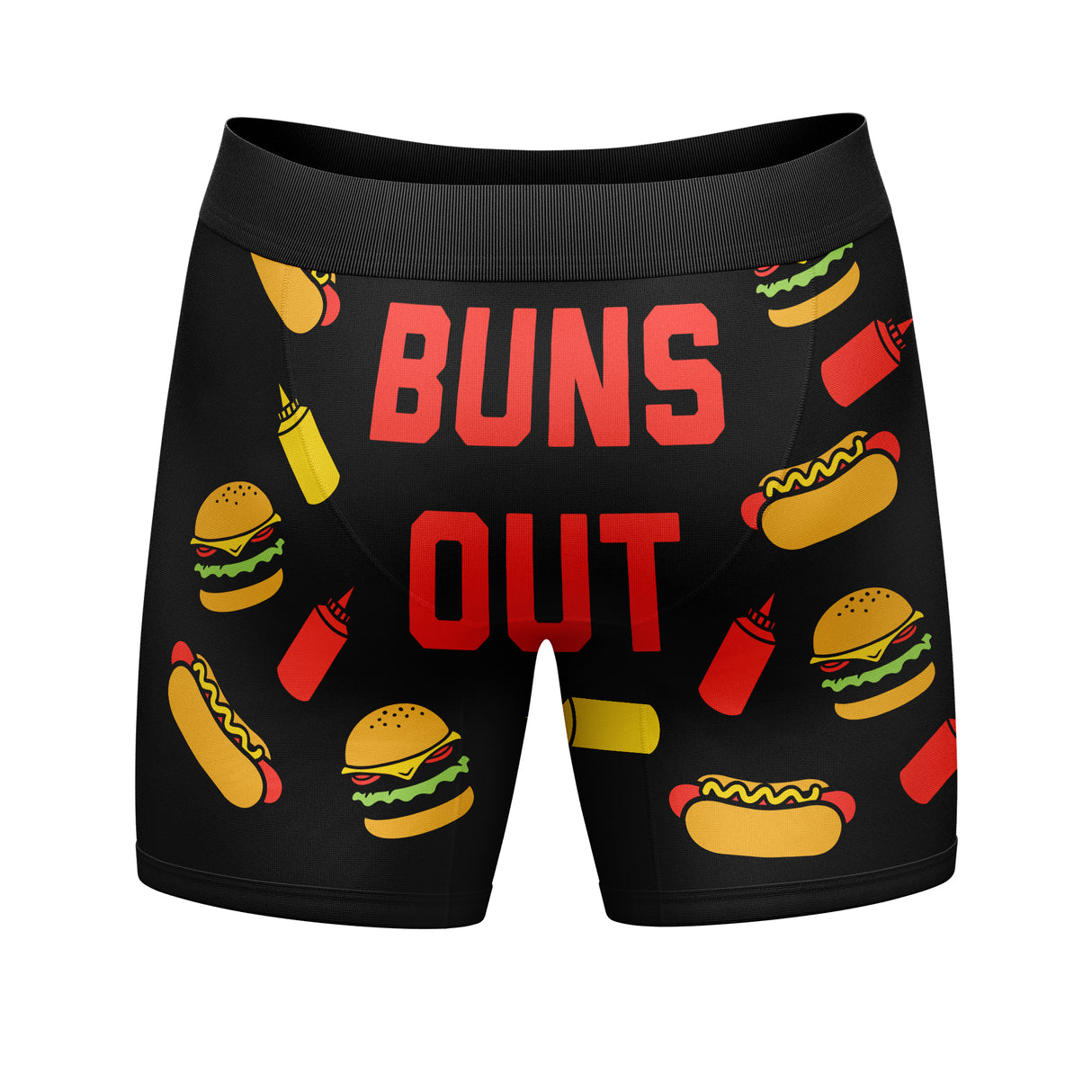 Mens Suns Out Buns Out Boxer Brief Funny Sarcastic Vacation Underwear Novelty Gag Gift