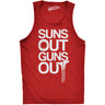 Mens Suns Out Guns Out Tank Funny Workout Tanks Hilarious Gym Shirt