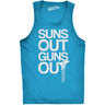 Mens Suns Out Guns Out Tank Funny Workout Tanks Hilarious Gym Shirt