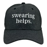 Swearing Helps Hat  Funny Curse Cuss Words Potty Mouth Joke Cap