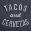 Womens Tacos Shirts Funny Mexican Tees with Tacos and Cervezas Cool Vintage Graphic Tees with Cute Sayings