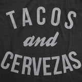 Womens Tacos Shirts Funny Mexican Tees with Tacos and Cervezas Cool Vintage Graphic Tees with Cute Sayings