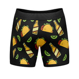 Mens Tacos And Cervezas Boxer Briefs Funny Gag Underwear Hilarious Saying Humor for Guys