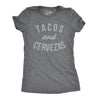 Womens Tacos Shirts Funny Mexican Tees with Tacos and Cervezas Cool Vintage Graphic Tees with Cute Sayings