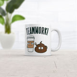 Teamwork Mug Funny Novelty Poop Joke Coffee Cup-11oz