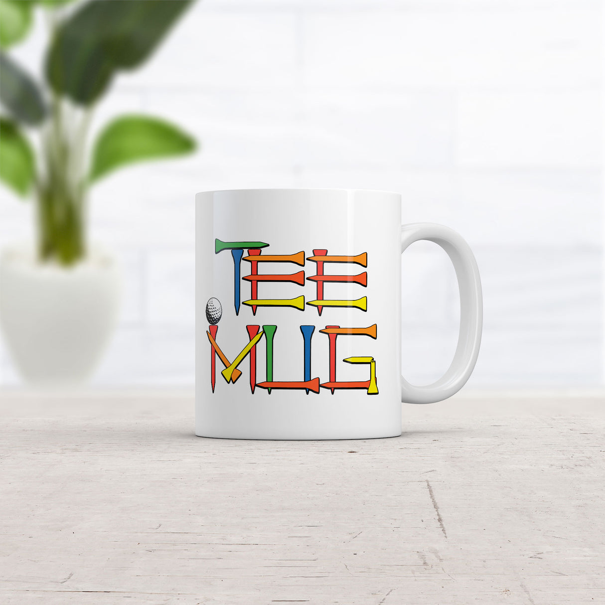 Tee Mug Funny Sarcastic Golfing Graphic Novelty Coffee Cup-11oz