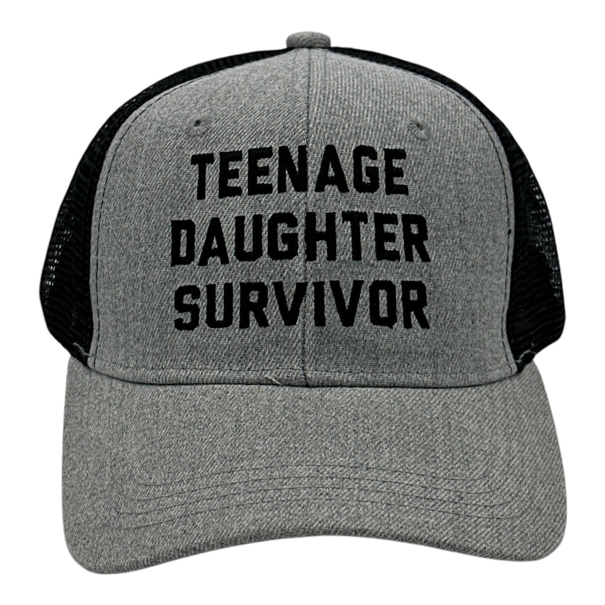 Teenage Daughter Survivor Hat Funny Sarcastic Parenting Graphic Novelty Cap