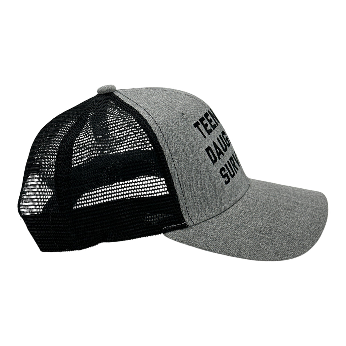 Teenage Daughter Survivor Hat Funny Sarcastic Parenting Graphic Novelty Cap