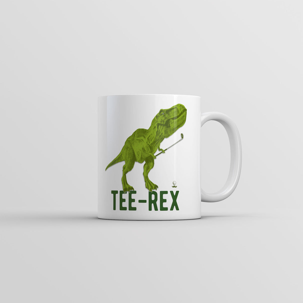 Tee Rex Golf Mug Funny Sarcastic Golfing Dino Graphic Coffee Cup-11oz