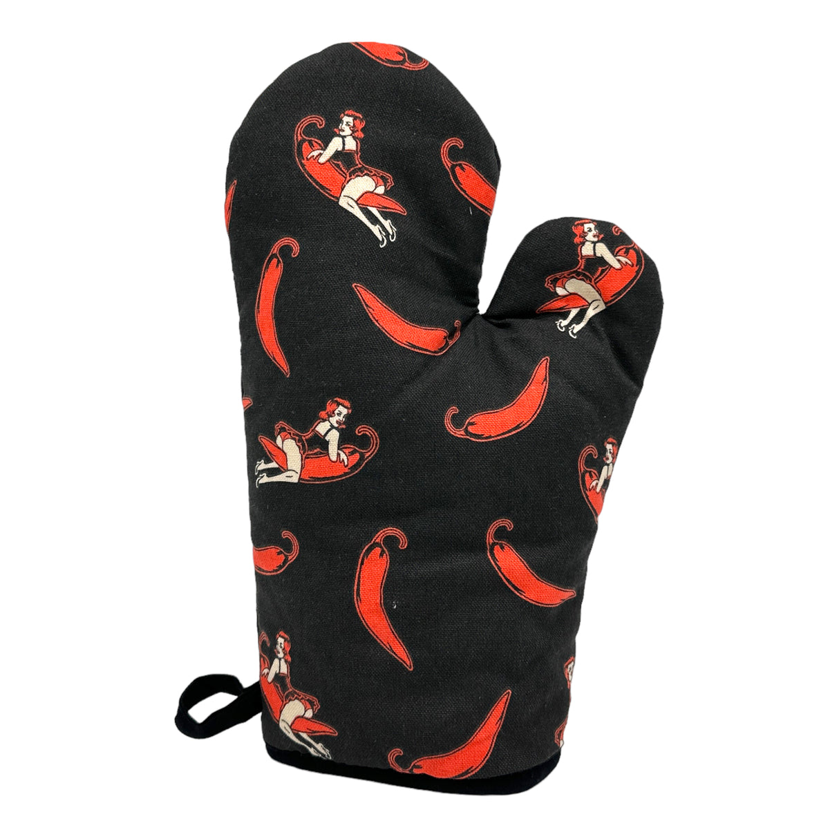 Thats Hot Oven Mitt Funny Adult Sexy Pinup Spicy Red Pepper Novelty Kitchenware