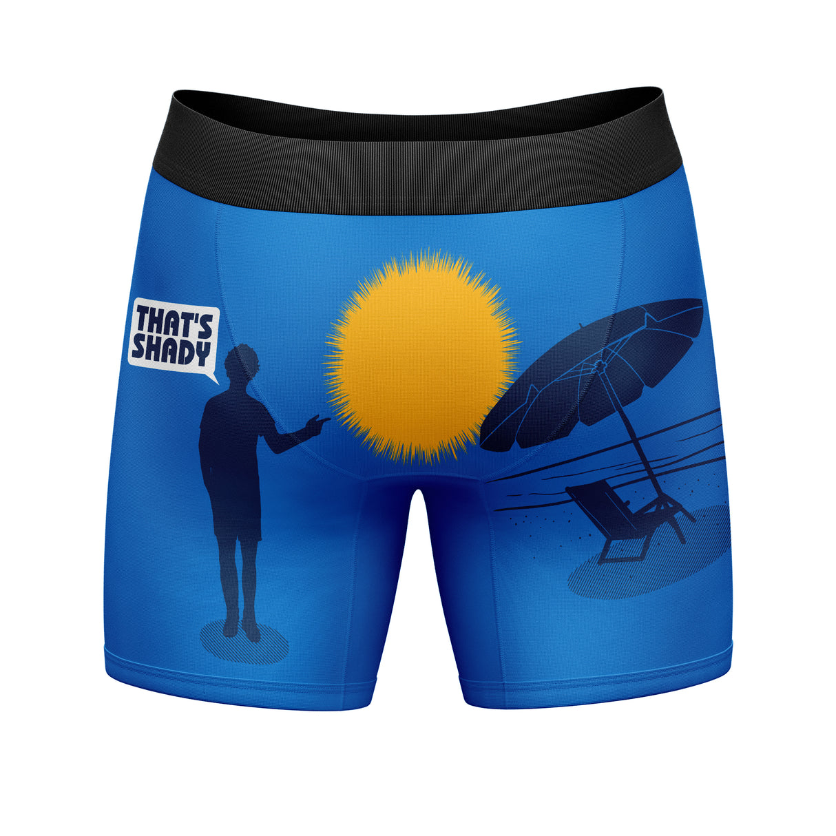 Mens Thats Shady Boxer Brief Funny Sarcastic Beach Gag Gift Graphic Novelty Underwear