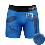 Mens Thats Shady Boxer Brief Funny Sarcastic Beach Gag Gift Graphic Novelty Underwear