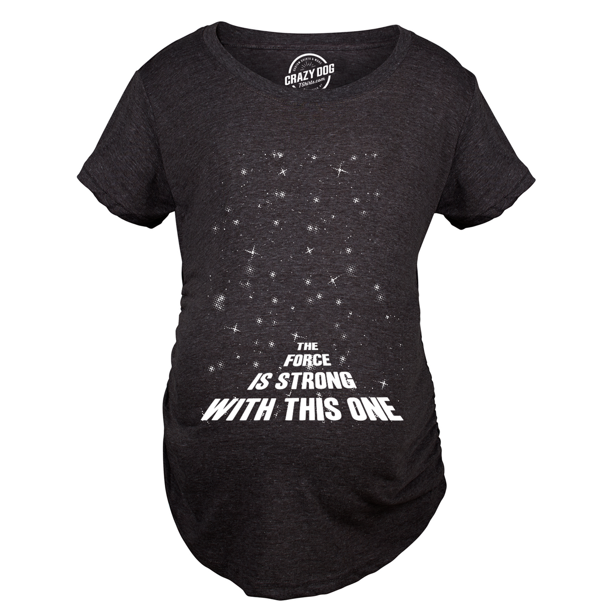 Maternity Force Is Strong Funny Pregnancy T Shirt Graphic For Expecting Mothers
