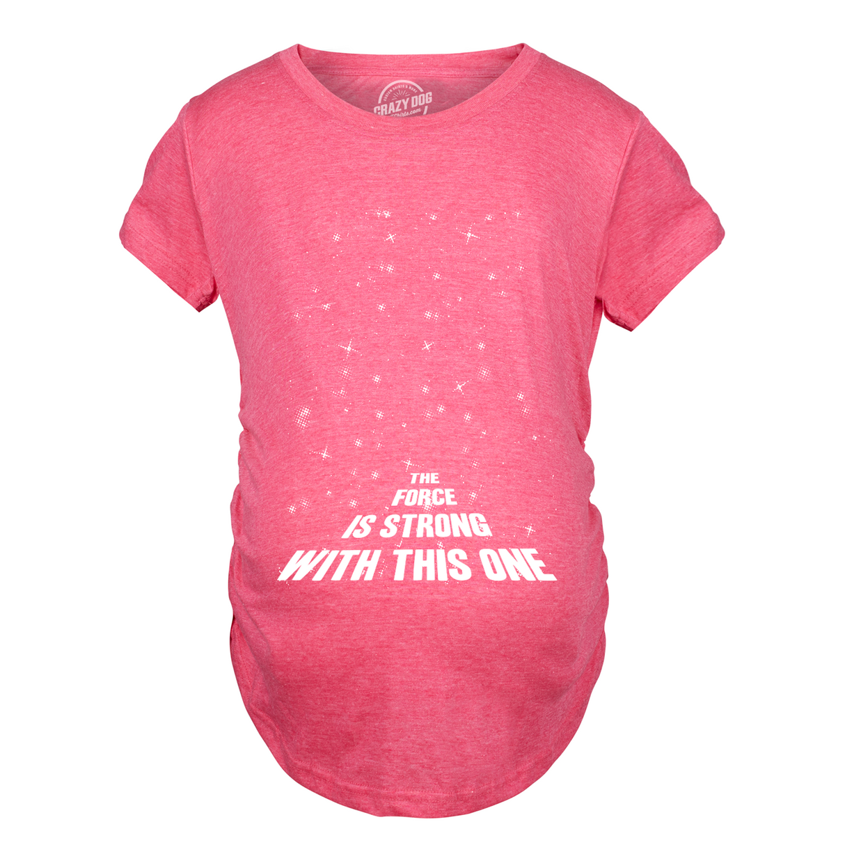 Maternity Force Is Strong Funny Pregnancy T Shirt Graphic For Expecting Mothers