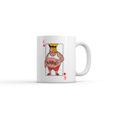 Lonely King Of Diamonds Mug Funny Sarcastic Playing Card Graphic Novelty Coffee Cup-11oz