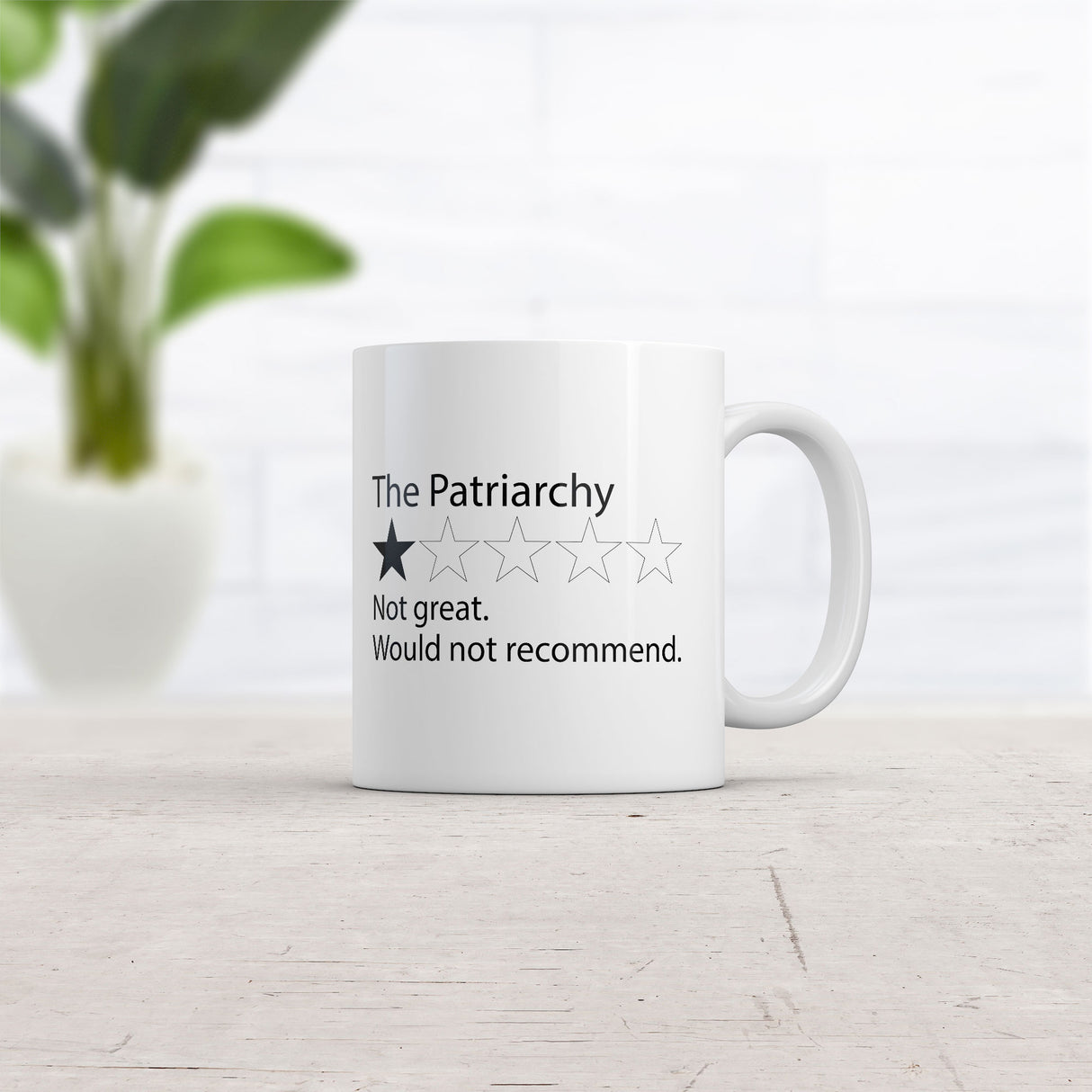 The Patriarchy Review Mug Funny Sarcastic Graphic Novelty Coffee Cup-11oz